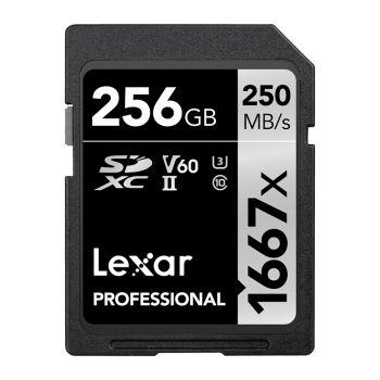 Lexar - 1667X SDXC™ 256GB U3 V60 UHS-II【原廠行貨】