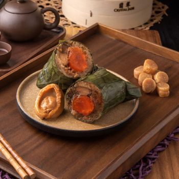 翡翠餐飲集團 - 鮑魚瑤柱醬黑豚肉鹹蛋黃糉 (350g)