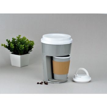 Me Too! - 輕便單杯自動滴濾式咖啡機連杯 - 灰色