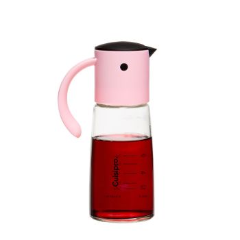 Cuisipro - 自動開合玻璃油壺 300ml - 粉紅色