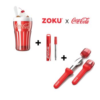 ZOKU - 可口可樂套裝 (沙冰杯、餐具、伸縮飲管)