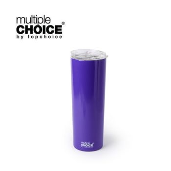 Multiplechoice - 紫色- 600ml不銹鋼陶瓷保溫杯連蓋