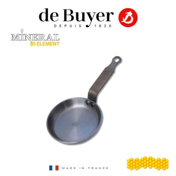 法國畢耶 - [法國製造] de Buyer Mineral B 原礦蜂蠟傳統柄12厘米迷你鐵煎鍋