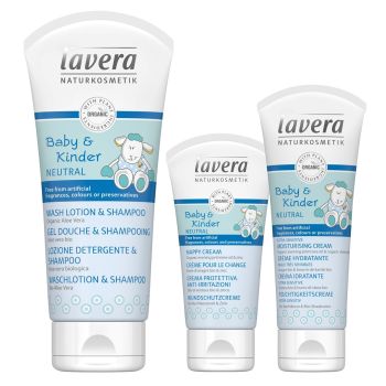 lavera - 有機嬰幼兒洗髮沐浴露, 潤膚乳, 尿布膏
