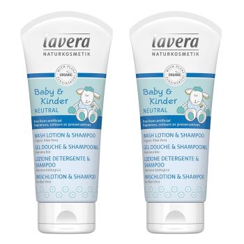 lavera - 有機嬰幼兒洗髮沐浴露 (2枝)