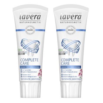 lavera - 有機全效護理牙膏(不含氟化物) (2枝)