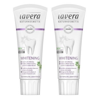 lavera - 有機美白牙膏(含氟化物) (2枝)