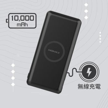 Momax - Q. Power Minimal 無線充電流動電源 (黑色)