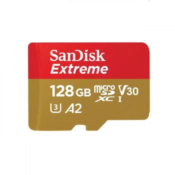 SanDisk - Extreme MicroSD 128GB UHS-I 190MB/R 90MB/W 記憶卡 手機遊戲專用 (SDSQXAA-128G-GN6GN)