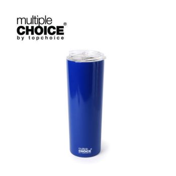 Multiplechoice - 藍色 - 600ml不銹鋼陶瓷保溫杯連蓋