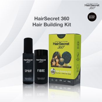 HairSecret 360 - 增髮纖維套裝 (自然黑)