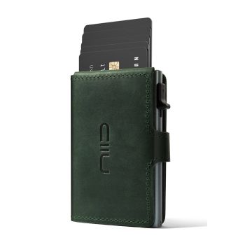 NIID - RFID瘋馬皮銀包卡片盒 - 綠