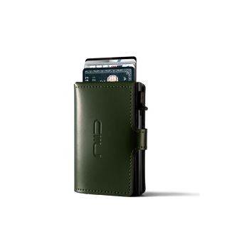 NIID - RFID 防刮皮革銀包卡片盒 - 綠
