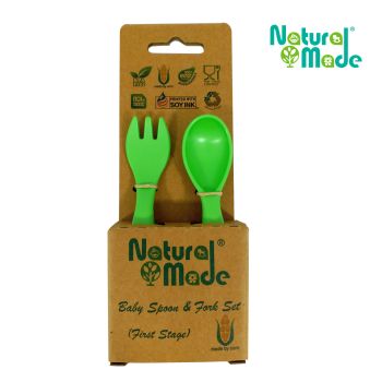 Natural Made - 嬰兒小匙及叉子套裝（初階）