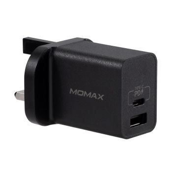 Momax - One Plug 雙輸出USB 快速充電器 (Type-C PD 3.0 + QC 3.0)