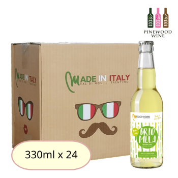 意大利 梅基利蘋果園 - [原箱2箱優惠] Melchiori Sparkling Apple Juice Briomela 330ml (24 bottles)