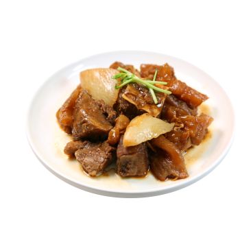 Lun廚與Din娜 - 柱侯蘿蔔炆牛腩 (300克)