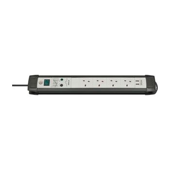 Brennenstuhl - (防雷+濾波) 4位 / USB3100mA / 3m電線拖板