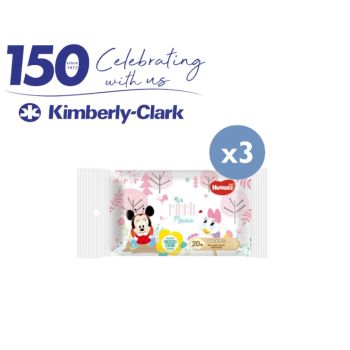 Kimberly-Clark 150週年優惠 - Huggies 純水嬰兒濕紙巾 20片 (迪士尼限定版) x 3