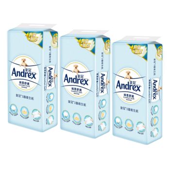 Andrex - [3件優惠裝] 皇冠3層棉柔舒適衛生紙10卷裝