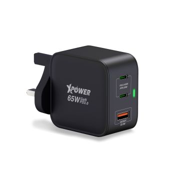 XPower - 2G65第2代 65W超迷你GaN Type-C+PD充電器 (黑色)