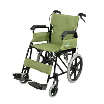 愛意達 - 摺疊式便攜輪椅 (可升起扶手) (綠色)
