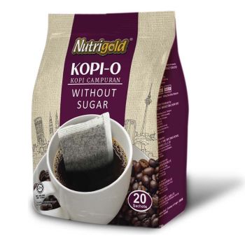 Nutrigold - 諾思樂 KOPI-O 咖啡烏 南洋黑咖啡-無糖 10gx20包 (馬來西亞製造)