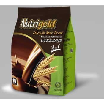 Nutrigold - 諾思樂 3合1 即沖麥芽巧克力飲料 30gx15包 (馬來西亞製造)