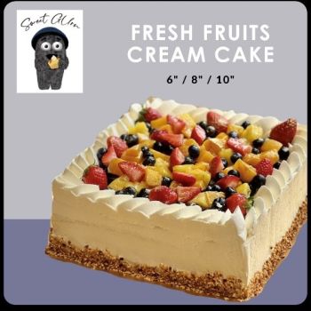 FRESH FRUITS CREAM CAKE 6”(蛋糕需要提早5日於網站預訂)