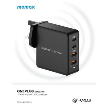 Momax - ONE PLUG GaN 100W 四輸出快速充電器 UM23A