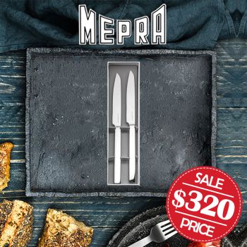 Mepra - STILE 不銹鋼牛排刀禮盒2件套裝【意大利製造】