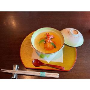 (實習班) 黃亞保 - 保哥: 鮑魚海鮮茶碗蒸 + 天婦羅軟殼龍蝦