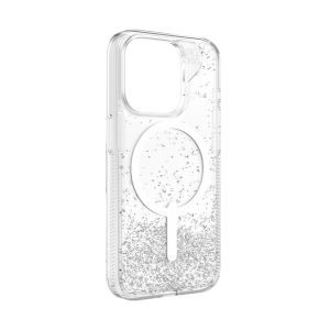 ZAGG - iPhone 15 Pro Essential Glitter Snap 閃光磁吸透明手機殼 送 ZAGG Universal 手機掛繩 *顏色隨機
