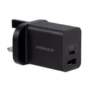 Momax - One Plug 雙輸出USB 快速充電器 (Type-C PD 3.0 + QC 3.0)