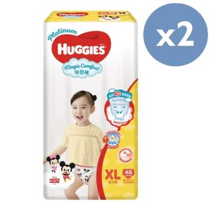 Huggies - [優惠孖裝] Huggies鉑金裝Magic Comfort學習褲加大碼48片