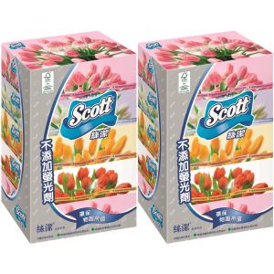 SCOTT - [優惠孖裝] 絲潔盒裝面紙 5合1 (FSC認證,台灣製造,柔滑,輕柔強韌,100%原生木漿製造,無添加螢光增白劑)