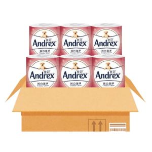 Andrex - [原箱27卷] 三層純白潔淨衛生紙 (FSC認證,台灣製造,壓花無香味,厚實鎖水,家居必備)