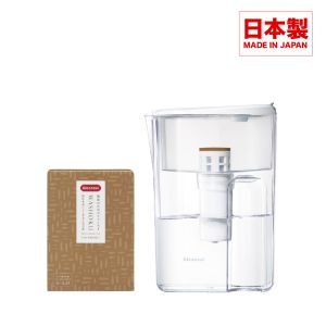 三菱 Cleansui - JP407-D "WASHOKU 淨水料理" 湯之濾水壺 1.9L一機兩芯套裝套裝